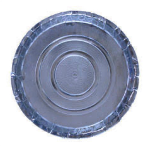 Disposable Round Paper Plate - Sizes 4-10 Inches | Plain Silver Design for Parties and Functions