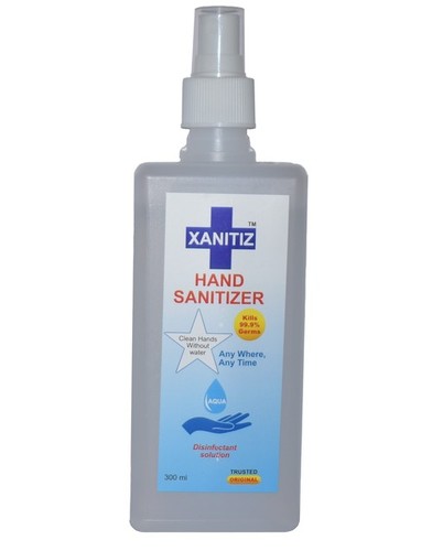 300 मिलीलीटर हैंड सैनिटाइज़र जिसमें फाइन मिस्ट स्प्रे है