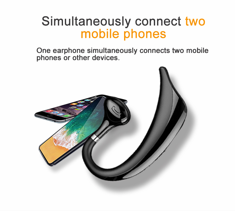 Handsfree Wireless Bluetooth Earphones - 10 Hours Talk Time 130mah Battery Noise Control With Mic | Supports Dual Device Connection Lightweight Design One-year Warranty