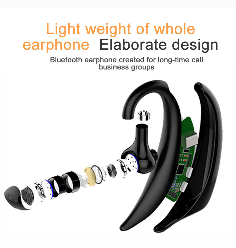 Handsfree Wireless Bluetooth Earphones - 10 Hours Talk Time 130mah Battery Noise Control With Mic | Supports Dual Device Connection Lightweight Design One-year Warranty