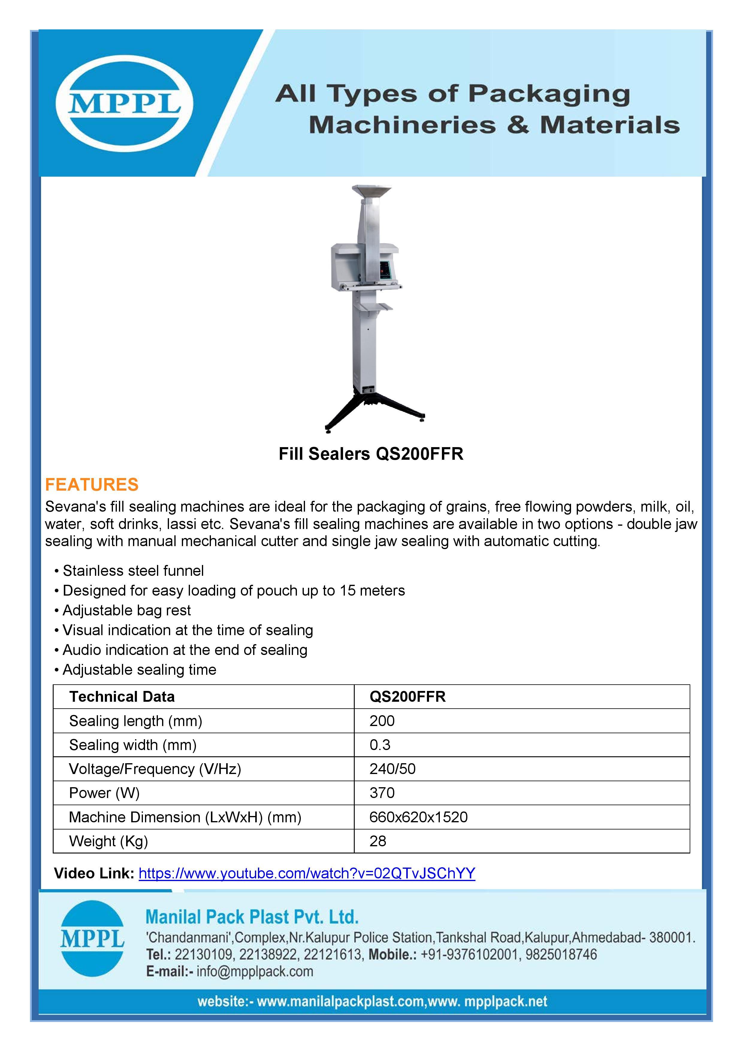 Fill Sealing Machine