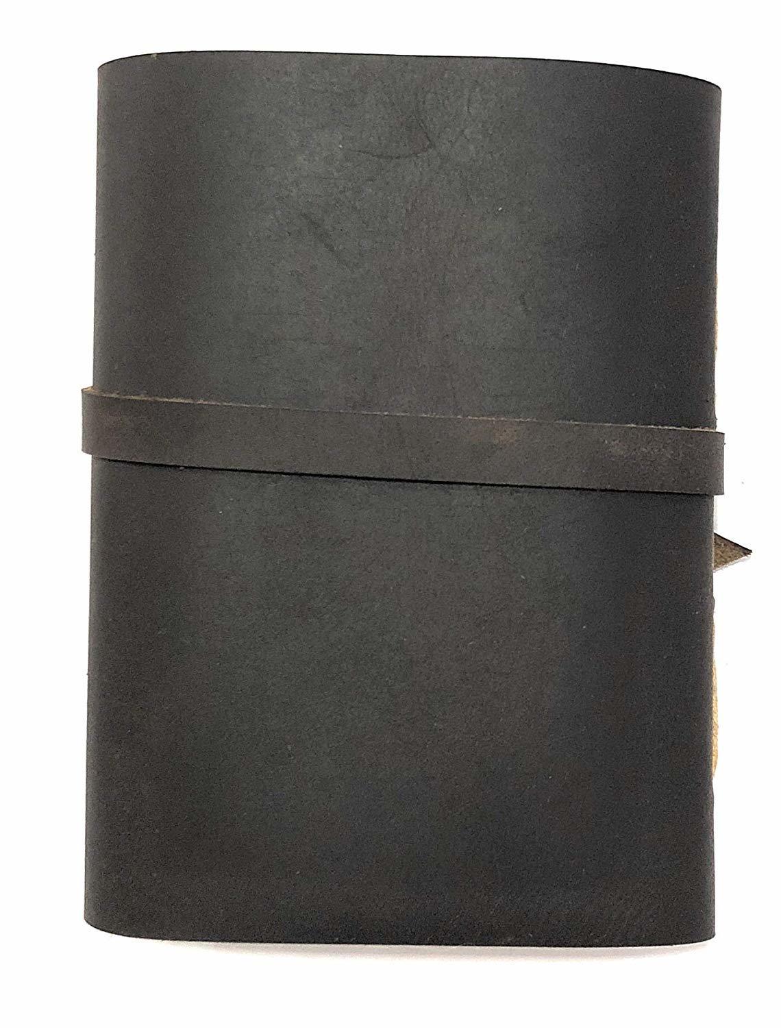 Buffalo Leather Lock Diary Journal - 5x7 Size, 120 Unlined Pages | Handcrafted, Durable, Eco-friendly, Moisture Proof, Water Resistant, Lightweight