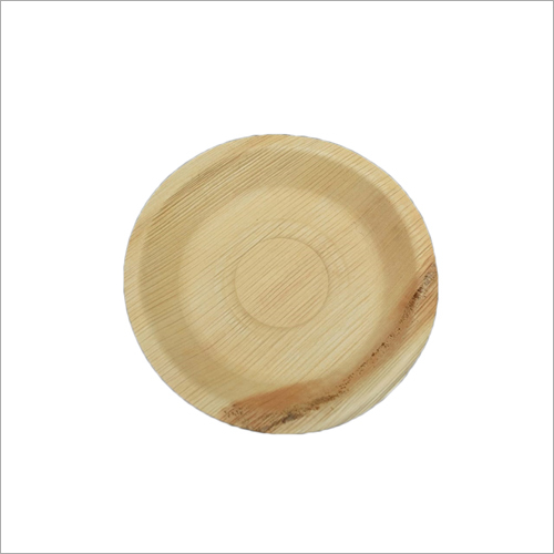 Areca Plate - Areca Leaf Material, Light Brown Color | Lightweight, Disposable for Commercial & Household Use