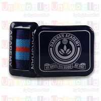 फैंसी सैटिन स्कूल बेल्ट्स लोगो स्टाइल: ऑलओवर प्रिंट लोगो