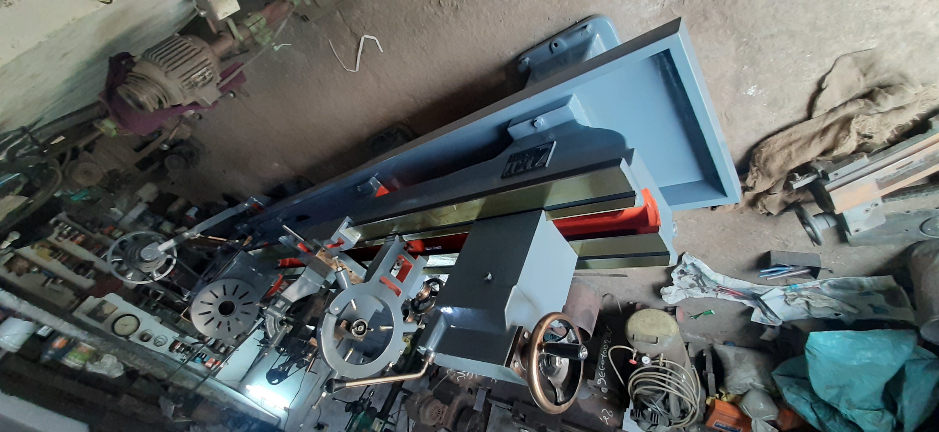 Extra Heavy Duty Lathe Machine - C.a Casting, 12 Feet Length, 15 Inch Center Height | High Performance, Low Noise, Semi Automatic Control System