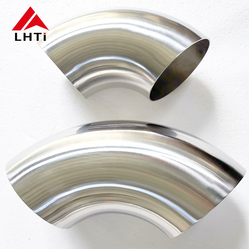 Long Radius and Short Radius Titanium Elbow Fittings - 45°, 90°, 180° | 99.6% Pure Material, 1.0-5 Inch Outer Diameter, Silver Color, ASME Standard, 1.0-1.5 mm Thickness