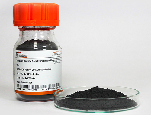 Tungsten Carbide Powder - WCMolecular Formula, 99% Purity, 40-50um APS, Gray/Black Color, Density: 15.6 g/cm³, 6 Months Warranty