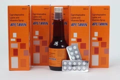 Apetamin Syrup Packaging: Box