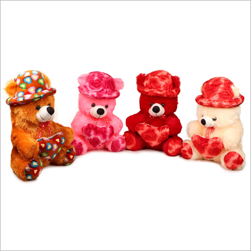 Multi Color Teddy Bear Soft Toy - Poly Fiber Stuffing, Available In Various Sizes And Colors | Ideal For Decoration, Household Use, And Gifting