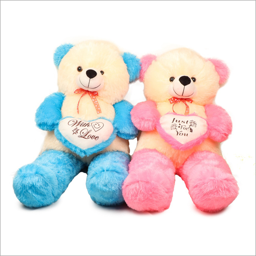 Soft Teddy Bear With Heart - Poly Fiber Stuffing, Available In Different Sizes & Colors | Ideal For Decoration, Household, And Gifting