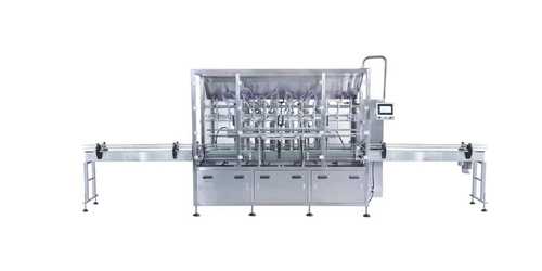 सिल्वर ऑटोमैटिक 12 हेड ऑयल फिलिंग मशीन/ऑटोमैटिक क्रीम जेल लिक्विड पेस्ट लोशन फिलिंग मशीन