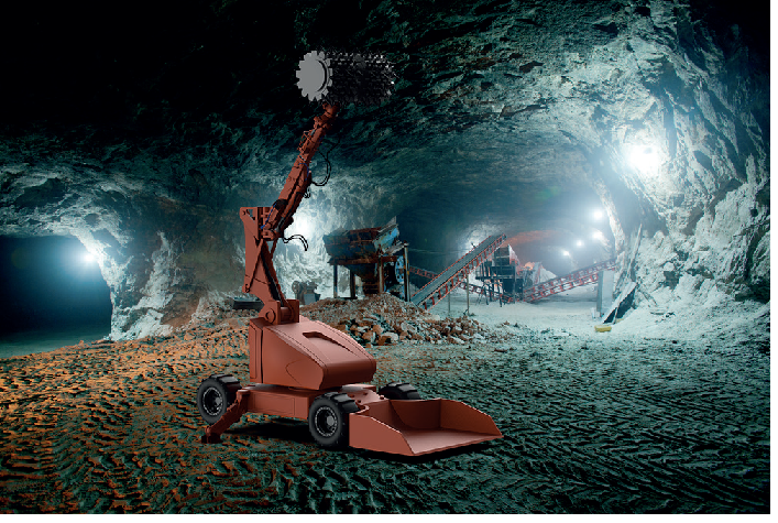 Remotely Operated Varaha Ore Loading/dozing Vehicle For Mines - Material: Mild Steel