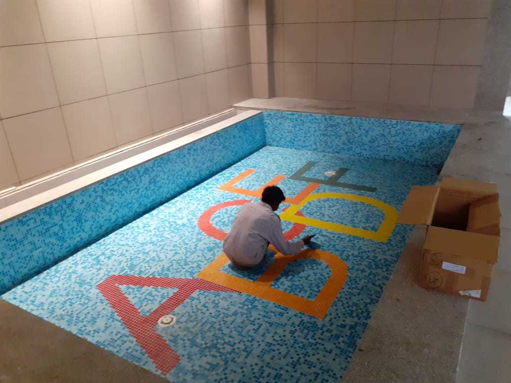 Glass Mosaic Tiles Application: Pool