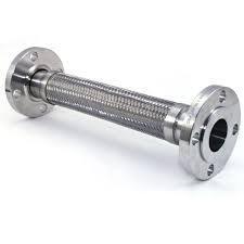 Ss Corrugated Hose - Stainless Steel, 1/2 To 6 Inch Diameter | Customized Length, 150 Psi Pressure Rating, -20 To 400 Degrees F Temperature Rating, Polished Finish, Flanges And Threaded End Connections