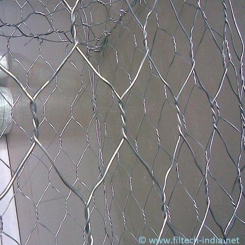 Silver Hexagonal Chicken Mesh