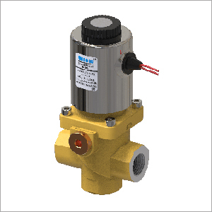 Aluminum Pressure Die Cast Gas Solenoid Valve - Color: Yellow
