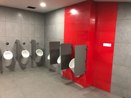 आयताकार एचपीएल यूरिनल पार्टिशन - स्ट्रेट