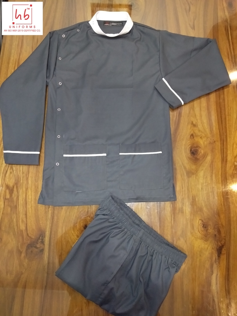 Nurse Uniform - Cotton/polycotton, All Sizes Available | V-neck Style, Attractive Colors, 2 Easy-clean Pockets