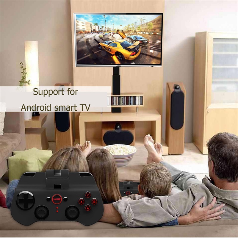 Wireless Gamepad - Plastic And Metal, 12.30x7.00x2.30 Cm | Bluetooth 3.0 Wireless Transmission, 20 Hours Playtime, Telescopic Phone Stand, Compatible With Android And Ios