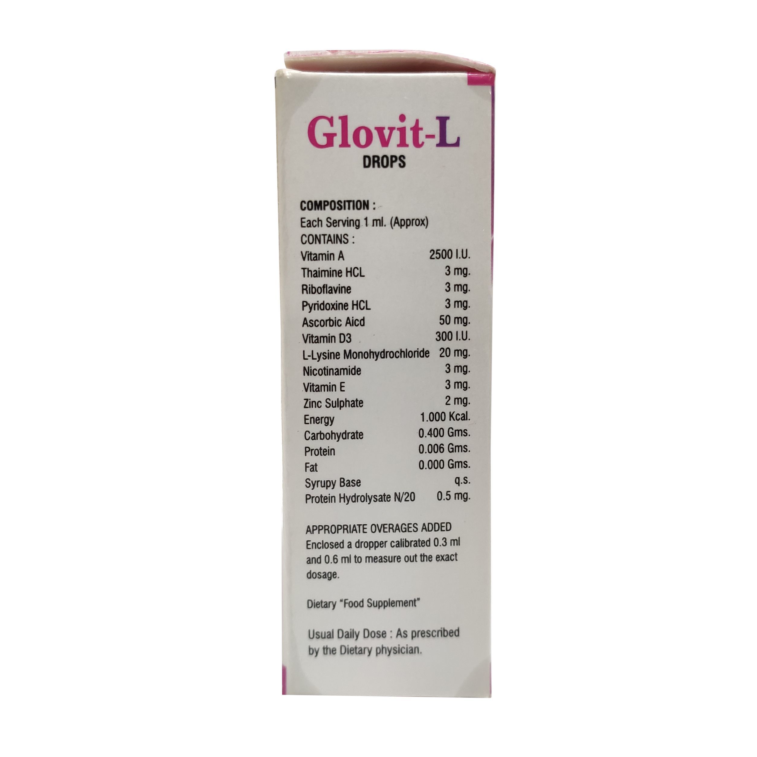 Glovit L Multivitamin Drops Dosage Form: Liquid
