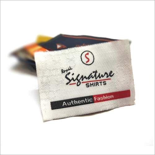 Customized Woven Blazer Label - Different Thickness Available, Multicolor Rectangular Design for Textile Industries