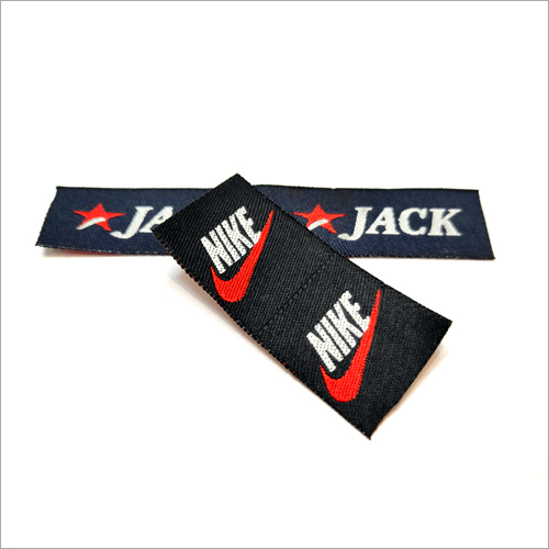 Branded Woven Label - Multicolor Rectangular Printed Fabric Tag | Designed for Shirts in Textile Industries