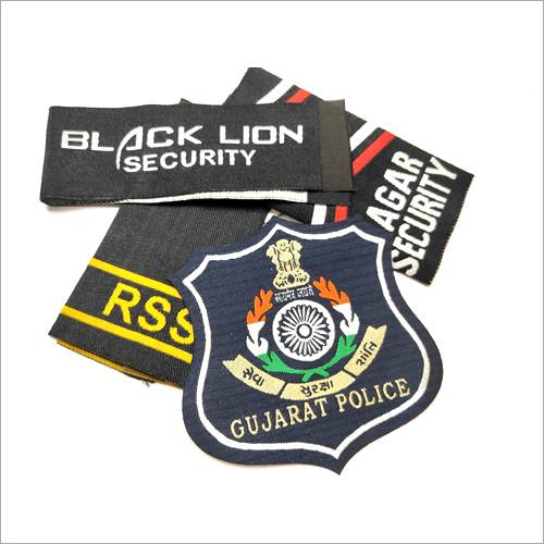 Multicolor Customize Security Embroidered Badges