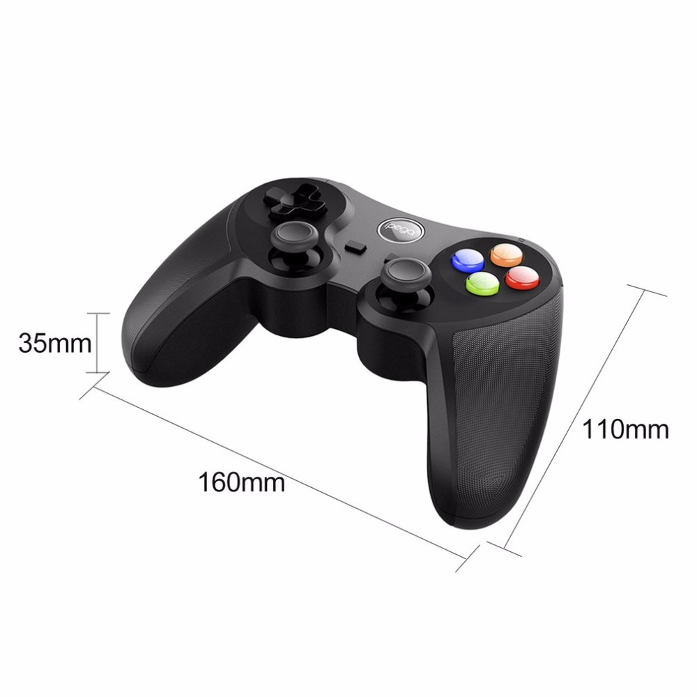 Wireless Bluetooth Multimedia Gamepad - 160x110x35mm, Black | 10-hour Battery Life, Telescopic Phone Stand, Compatible With Android/ios