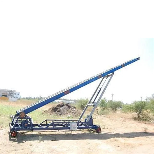 Stacker Conveyor - Steel, Custom Size and Width (400, 600, 800 mm), 3 Phase Motor | High Load Bearing Strength, Semi-Automatic Operation, Ideal for Bag and Box Handling