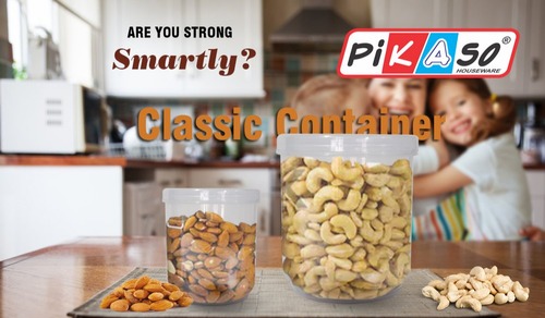 Store Fresh 750 - 750ml Round Food Storage Plastic Box, Transparent Polypropylene, Eco-friendly, Nontoxic, Heat Resistant, Kitchen Container