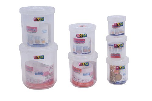 Store Fresh 750 - 750ml Round Food Storage Plastic Box, Transparent Polypropylene, Eco-friendly, Nontoxic, Heat Resistant, Kitchen Container