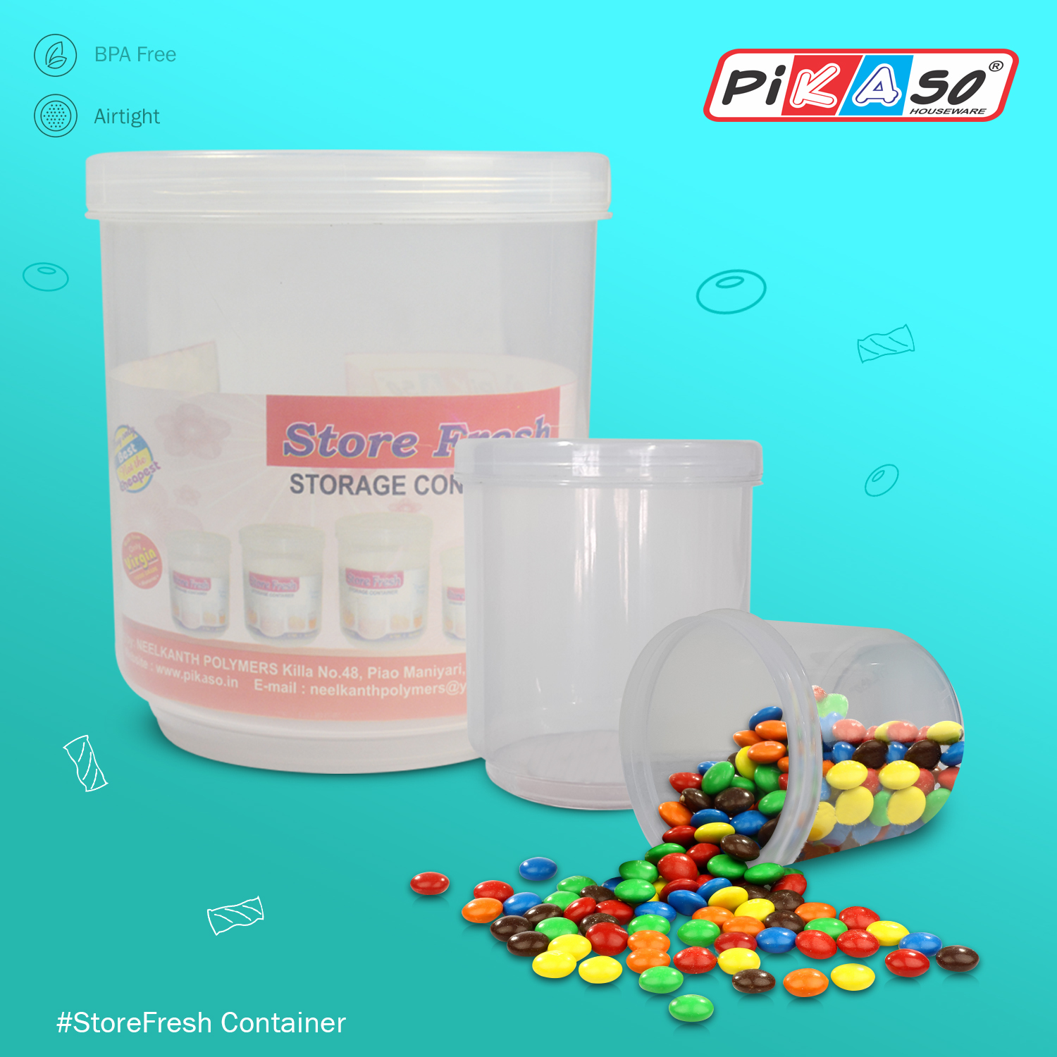 Store Fresh 2500 - Capacity: 2220 Milliliter (Ml)