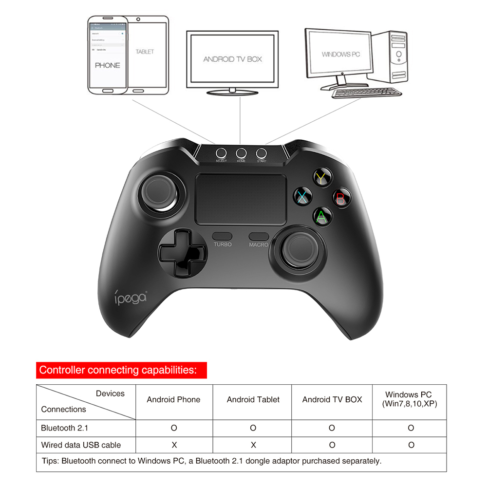 Gamepad Bluetooth Wireless Joystick Pg 9069 Application: Compatible With: Android