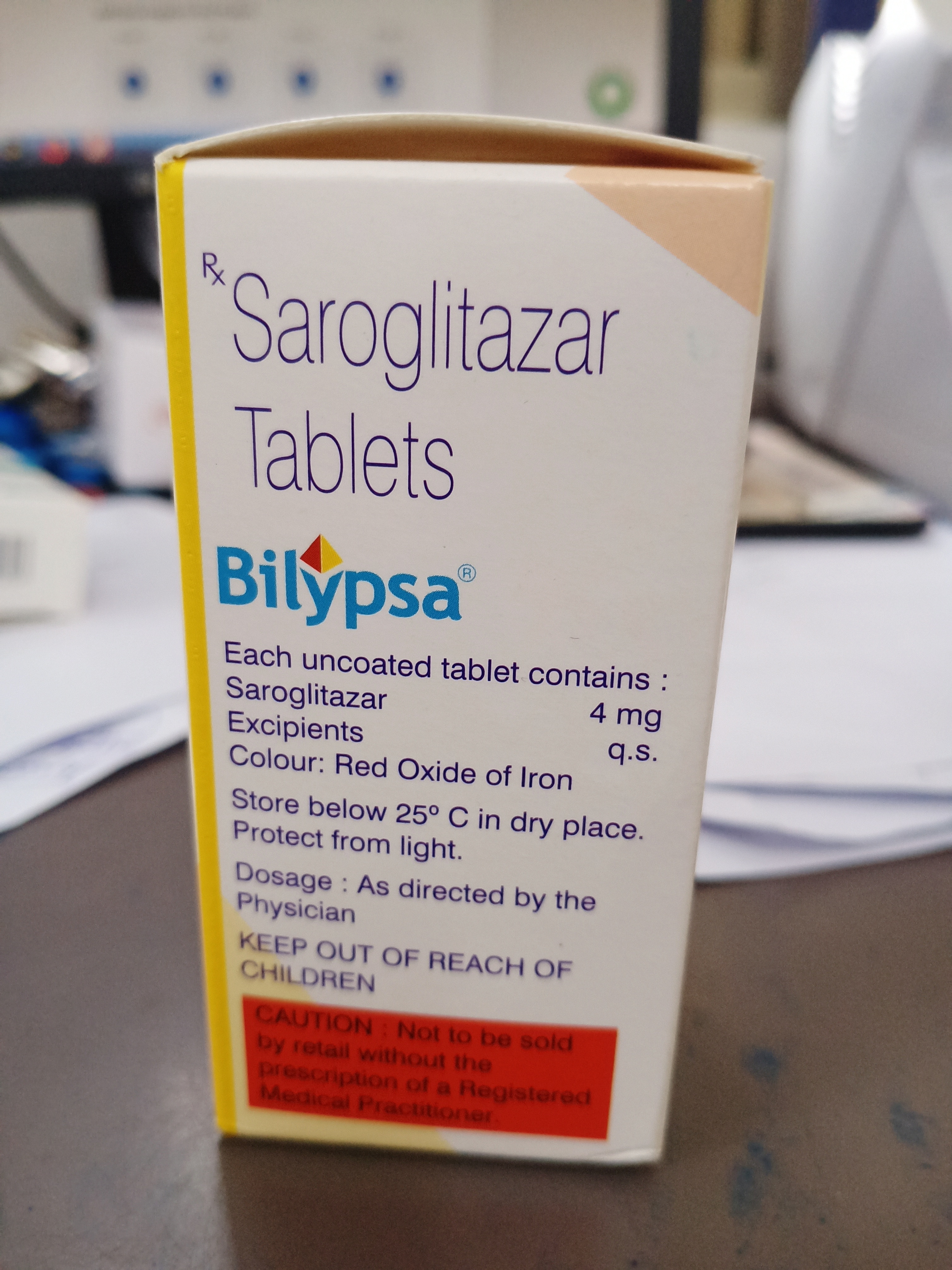 Bilypsa - 4mg Tablets | Saroglitazar For Diabetic Dyslipidemias Reduces Tg Ldl Vldl Increases Hdl Improves Glycemic Indices