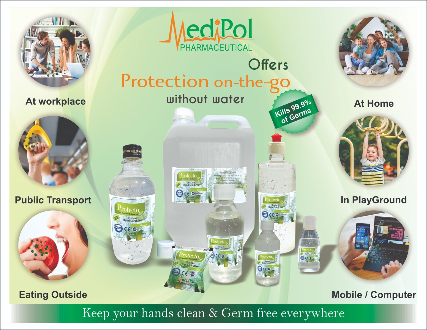 5000 Ml Protecto Gel Instant Hand Sanitizer Age Group: Children