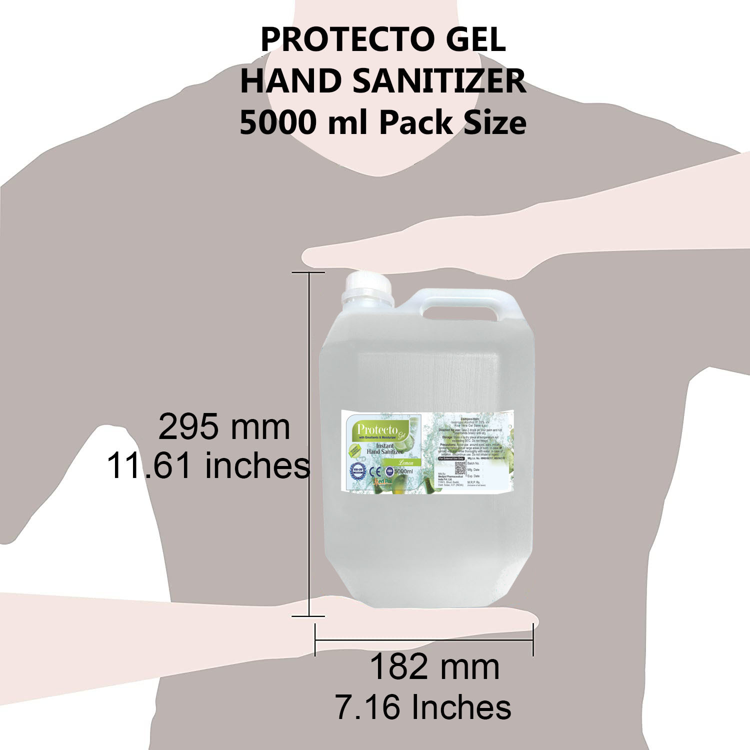 5000 Ml Protecto Gel Instant Hand Sanitizer Age Group: Children