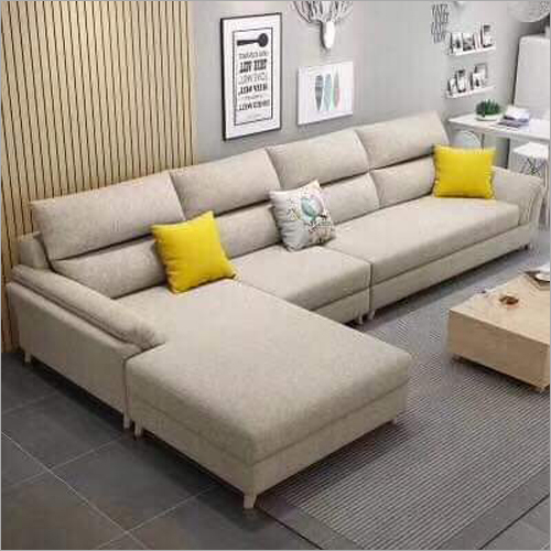 Wooden L Shape Sofa Set