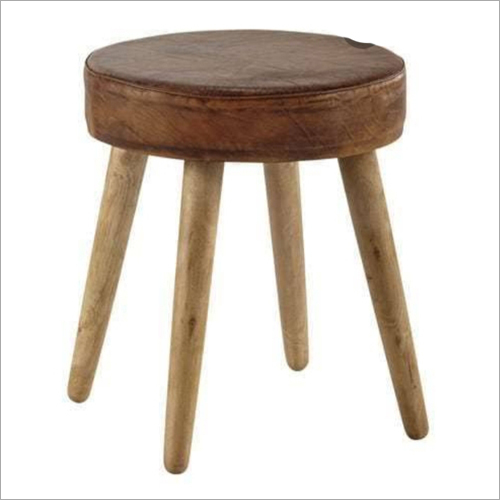 लकड़ी का गोल सोफा स्टूल बेंच