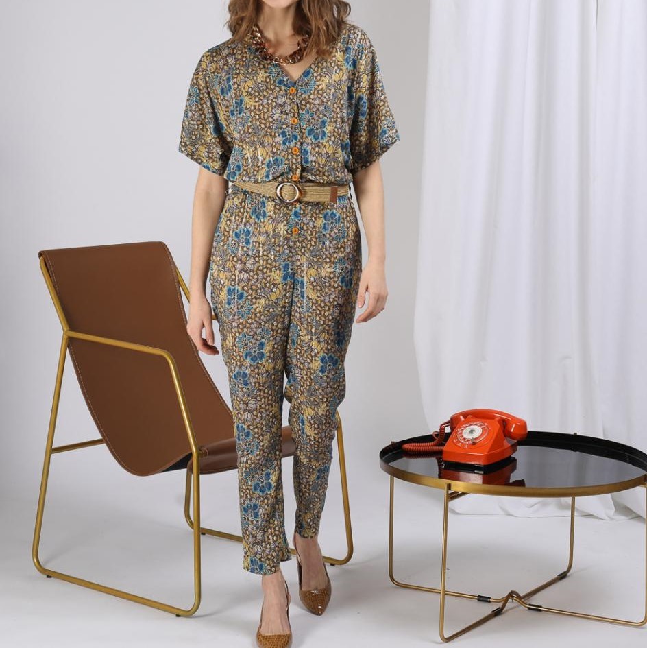 Mix Printed Jumpsuit