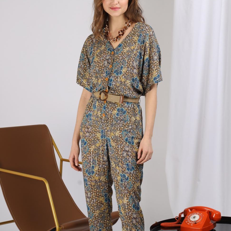 Mix Printed Jumpsuit