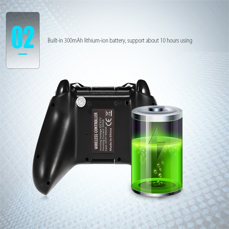 Black Wireless Gamepad Bluetooth Pg-9037