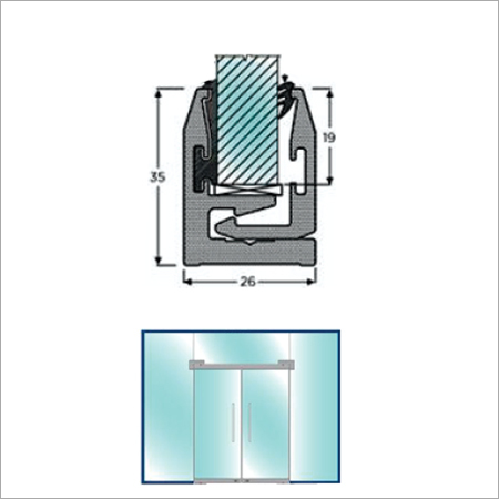 SF FGP 01 Glass Glazing Profile