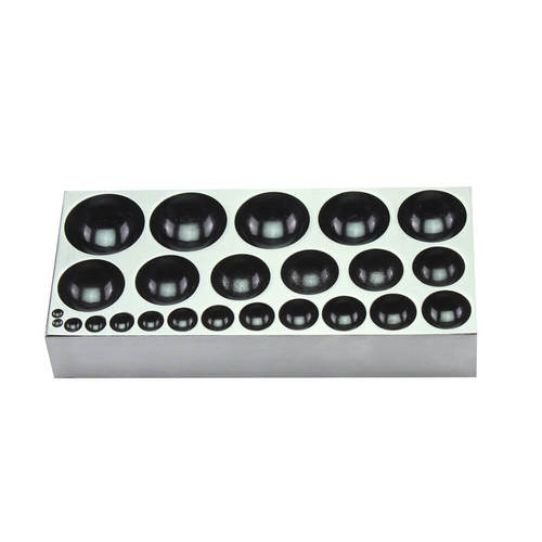 Silver 24 Cavity Dapping Block