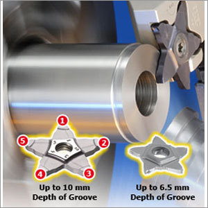 पेंटा ग्रूविंग और बिदाई उपकरण