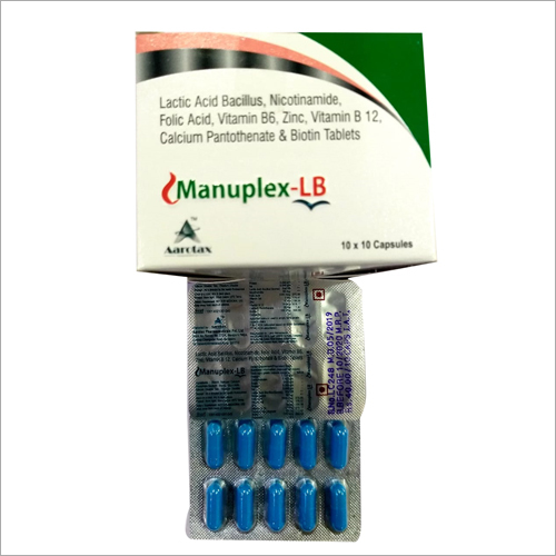 लैक्टिक एसिड बैसिलस निकोटिनामाइड फोलिक एसिड विटामिन बी 6 जिंक विटामिन बी 12 कैल्शियम पैन्थोथेनेट और बायोटिन टैबलेट