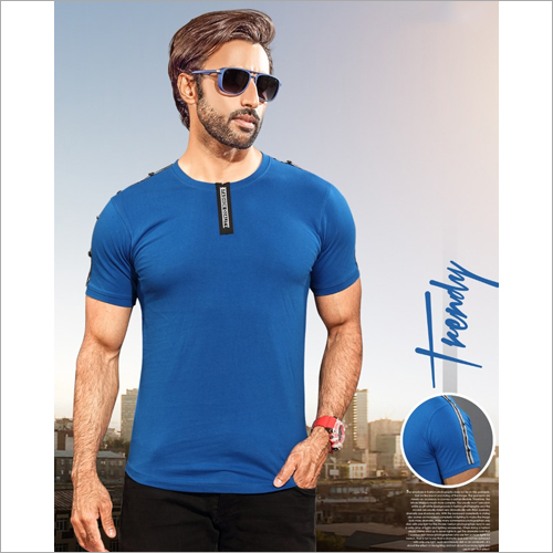 Mens Round Neck Cotton T-Shirt - Cotton, Sizes S/M/L/XL, O-Neck, Short Sleeves | Comfortable, Breathable, Skin-Friendly Fabric, Variety of Colors and Patterns