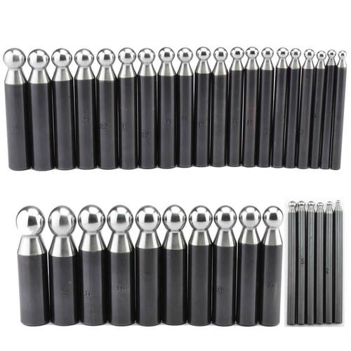 Silver 36 Dapping Punch Set