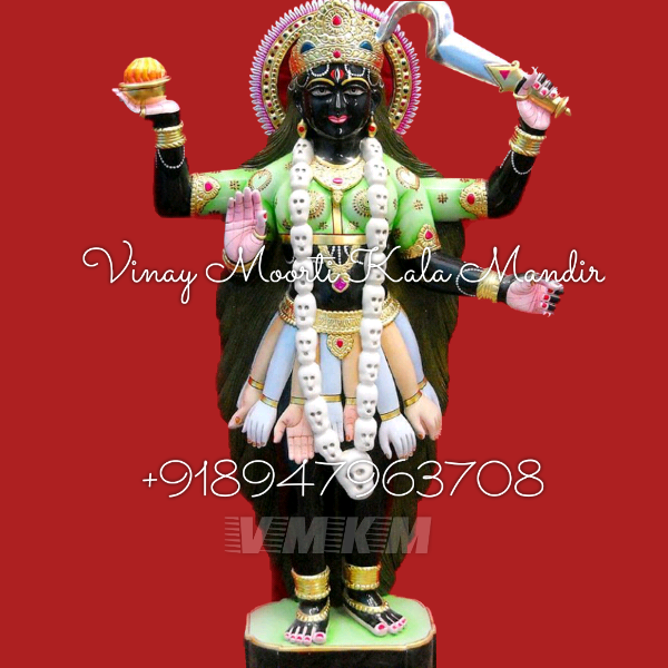 Kali Mata Marble Murti - Finishing: Carving