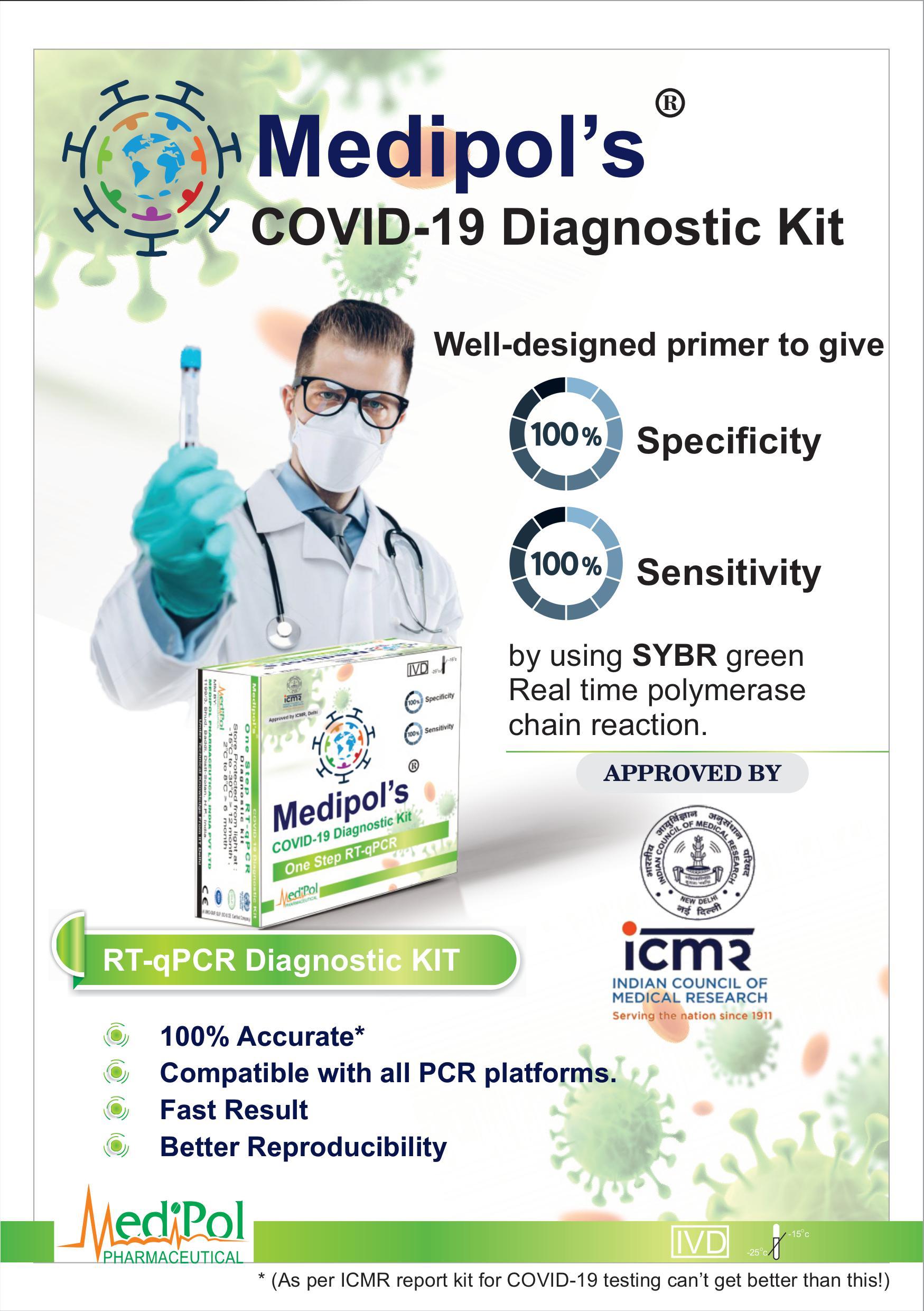 Covid 19 Diagnostic Test Kit - Plastic Material, Rt-pcr Sybr Technology | Quick Results With 100% Accuracy, User-friendly Instructions