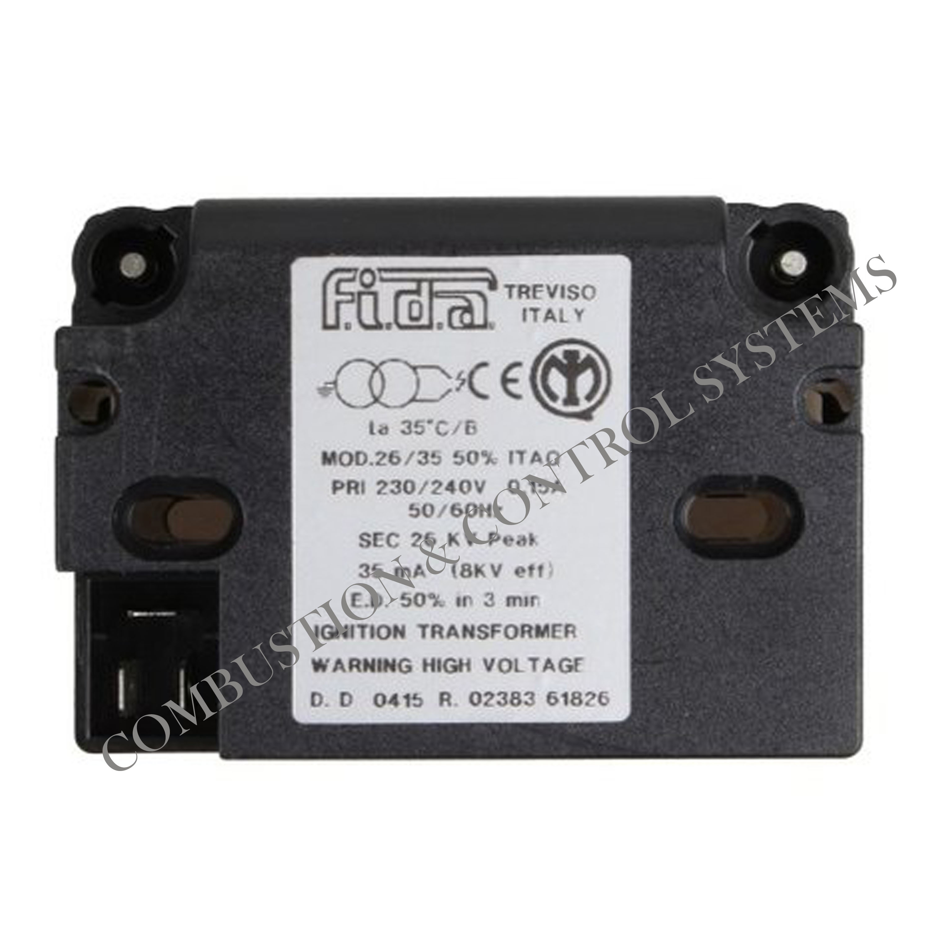 Fida 26/35 Ignition Transformer Frequency (Mhz): 50hz Hertz (Hz)